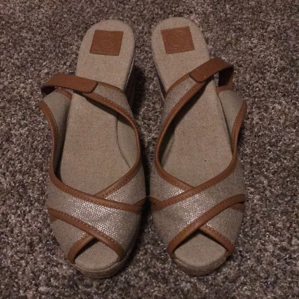 Tory Burch wedge sandals size 9